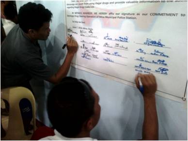 Covenant Signing and Counseling of Suspected Drug Users (June 7, 2016)