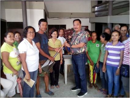 Distribution of Farm Tools and Seedlings to SLP Beneficiaries (August 3, 2016)