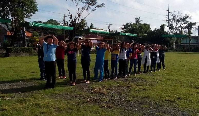 MDRRMO Mina conducts Earthquake Drill last February 15, 2018