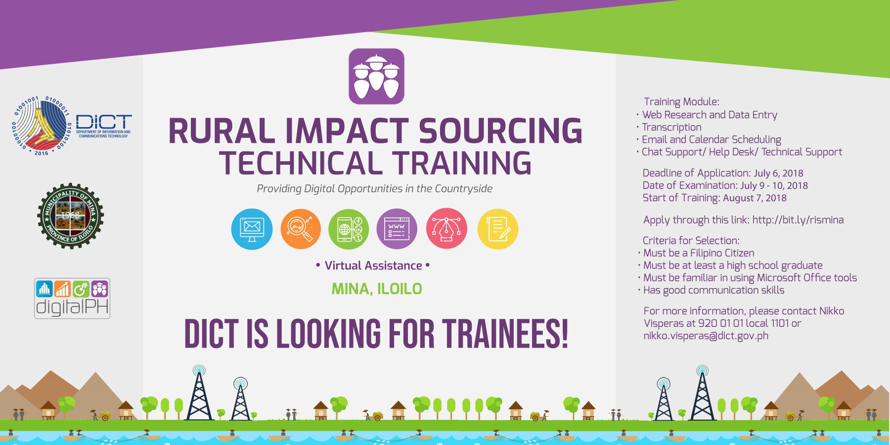 DICT is Looking for RIS Technical Trainees!!!