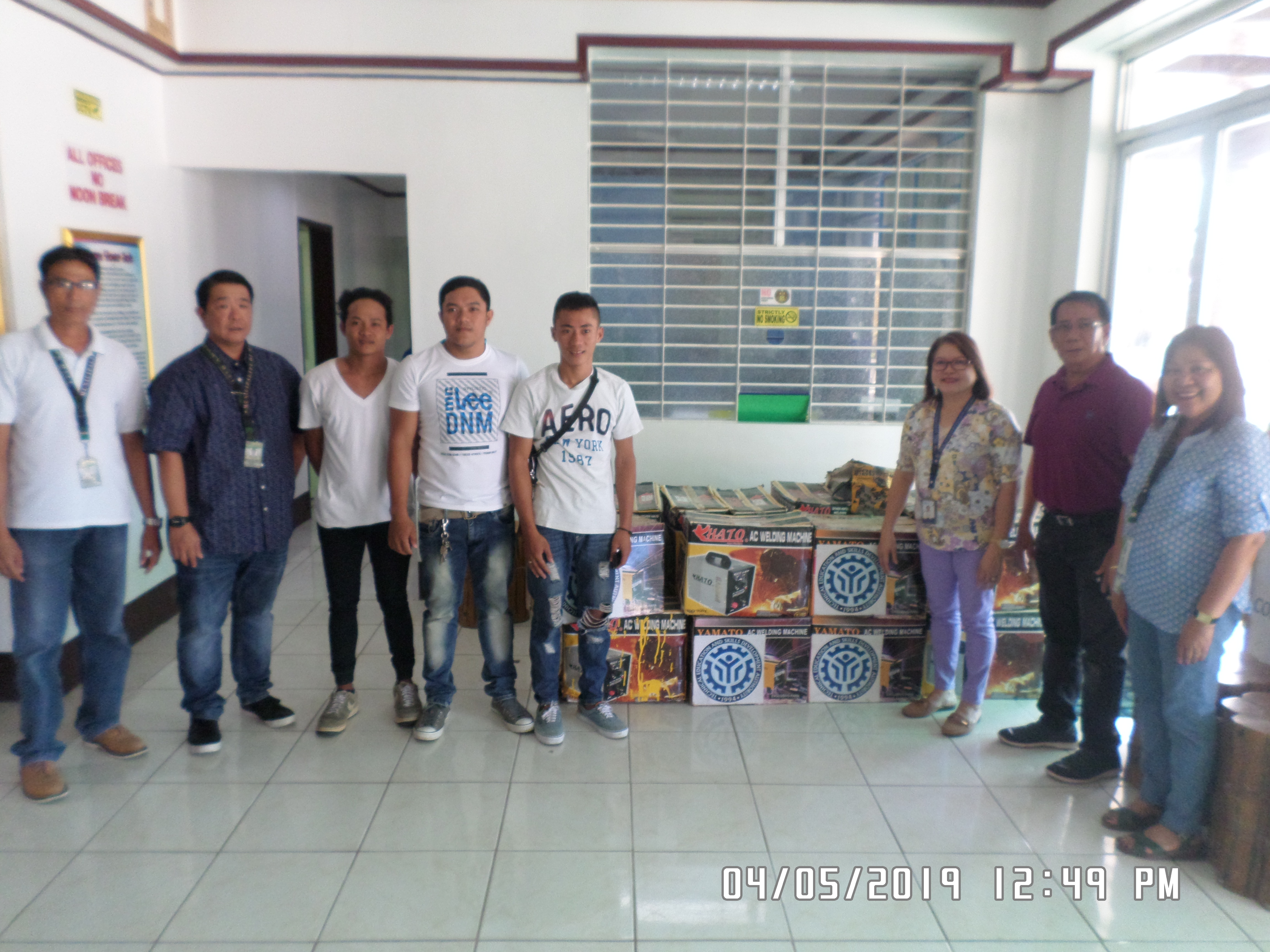 Mina Skills and Training Center Distribution of Tool-kits  to SMAW NC 1 Batch 35 Step 2017