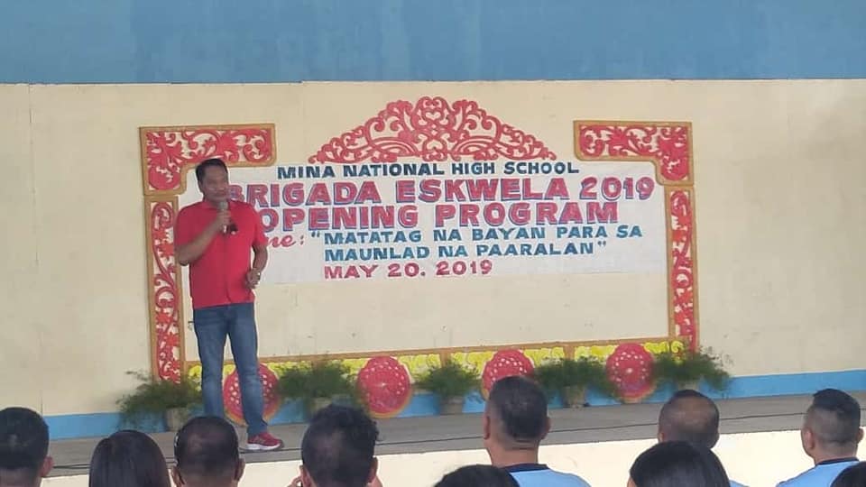 Brigada Eskwela 2019 Opening Program at Mina National High School