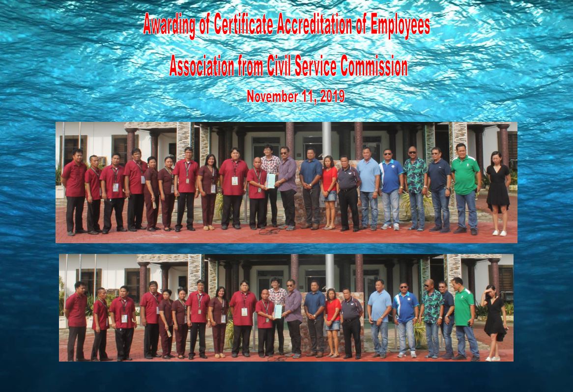 Awarding of Certificate Accreditation of Employees Association from Civil Service Commission